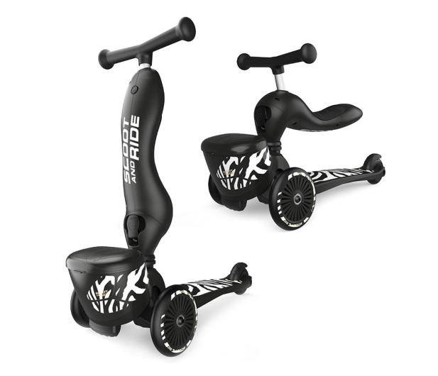 Scoot & Ride Highwaykick 1 Lifestyle Jeździk i hulajnoga 2w1 Zebra - 1109681 - zdjęcie